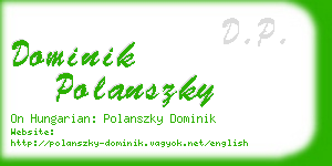 dominik polanszky business card